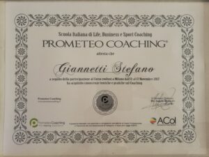 Diploma Corso Prometeo Coaching